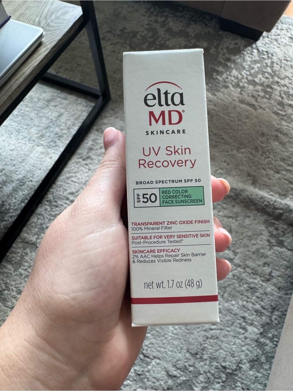 EltaMD UV Skin Recovery Sunscreen — White and Red Packaging